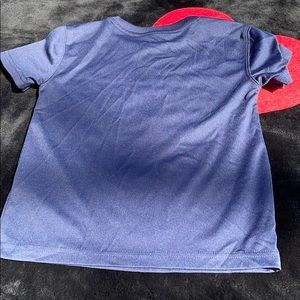 AND1 Blue 2 pc Athletic Tee and Elastic Waist Mesh Shorts Set Basketball Ballin